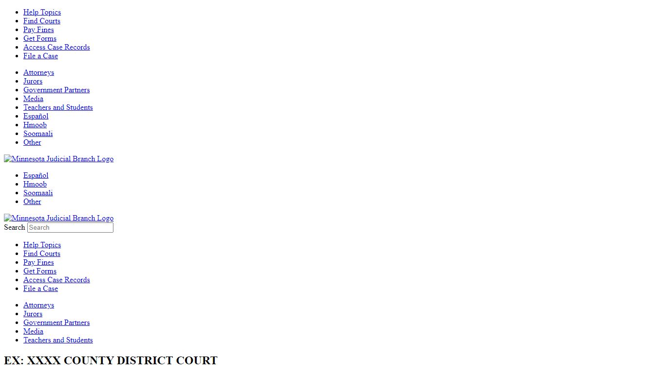Minnesota Judicial Branch - Pine County District Court